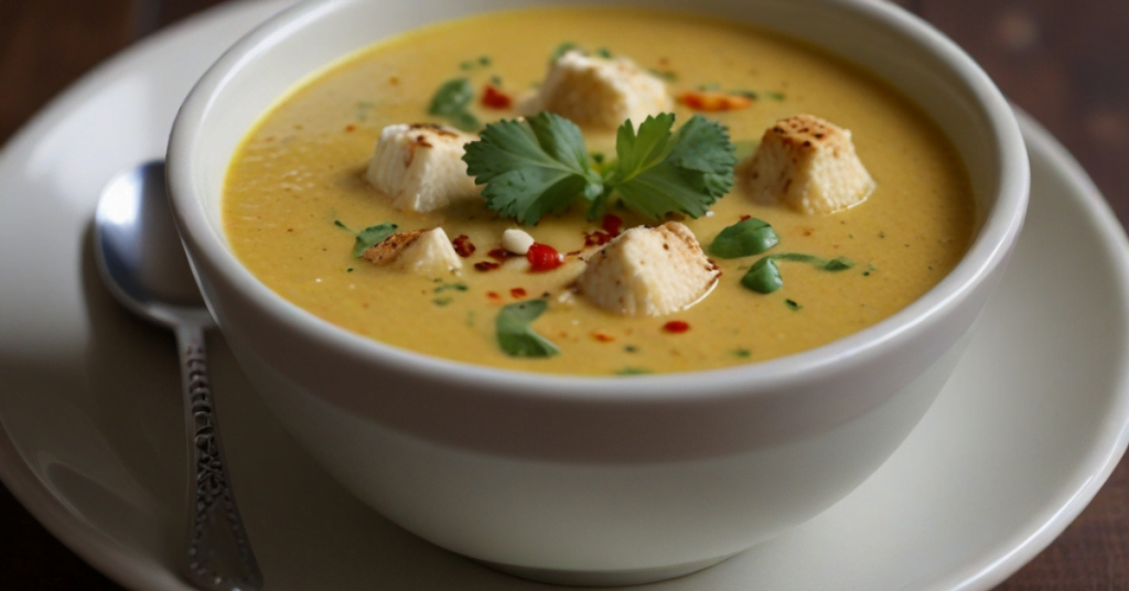 Chilled Curry Cauliflower Soup