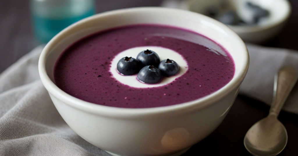 Cold Blueberry Soup