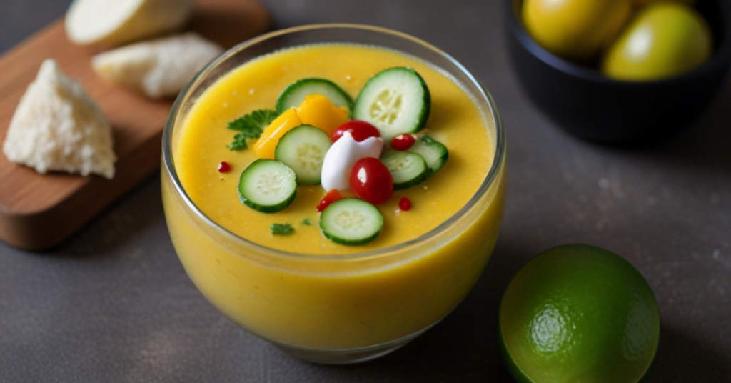 Mango Cucumber Gazpacho