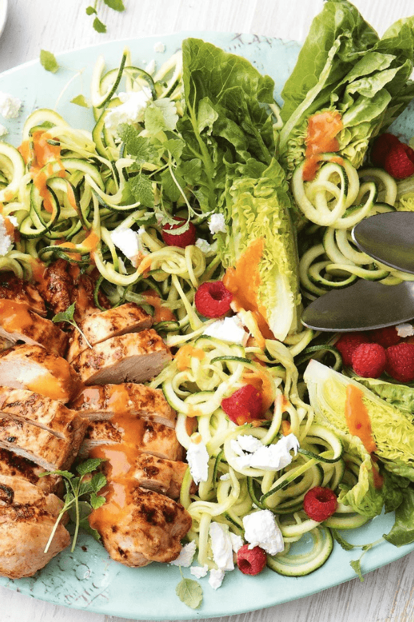 Peri Peri Chicken and Zoodle Salad