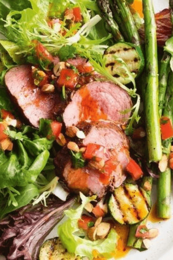 Warm Wasabi Beef and Zoodle Salad