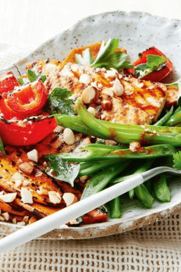 Spicy Grilled Pumpkin and Tofu Salad